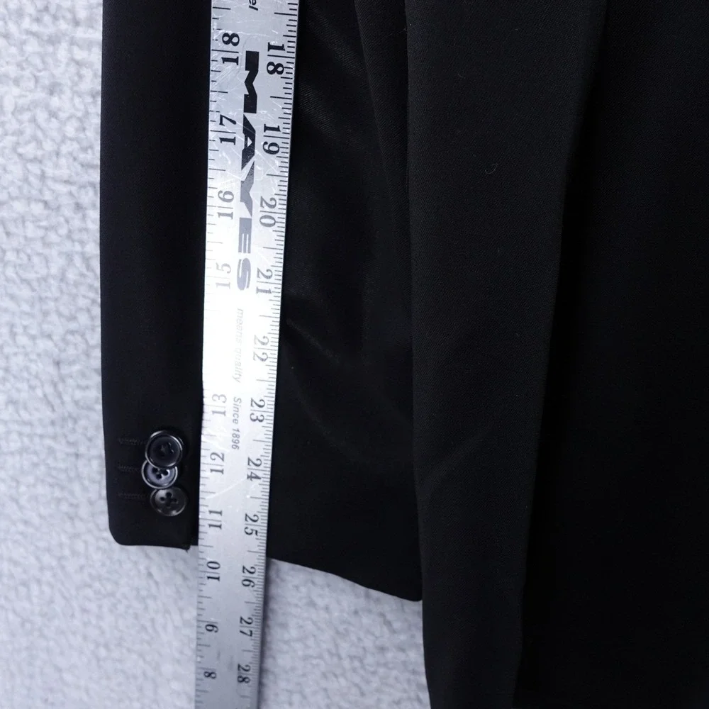 Boss Hugo Boss‎ Men 40L Black Reda Fabric Suit Jacket Blazer Super 100 Bulgaria